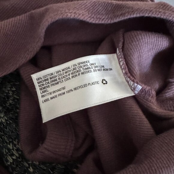 a new day | EUC Mauve Modal Cotton Ribbed Bodysuit Size Large - Picture 7 of 7